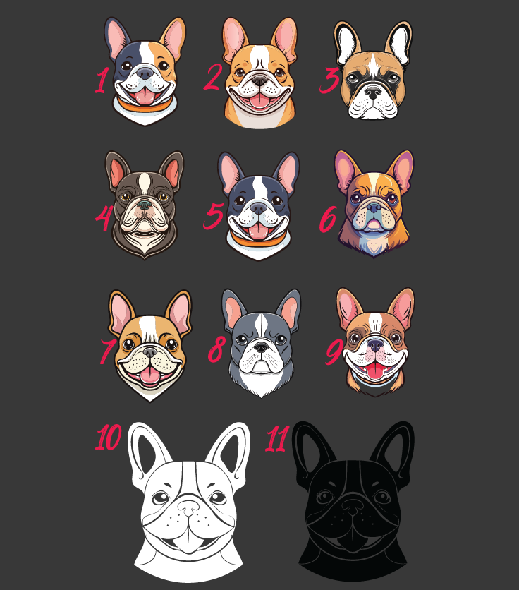 Co-Pilot Stickers - Frenchie