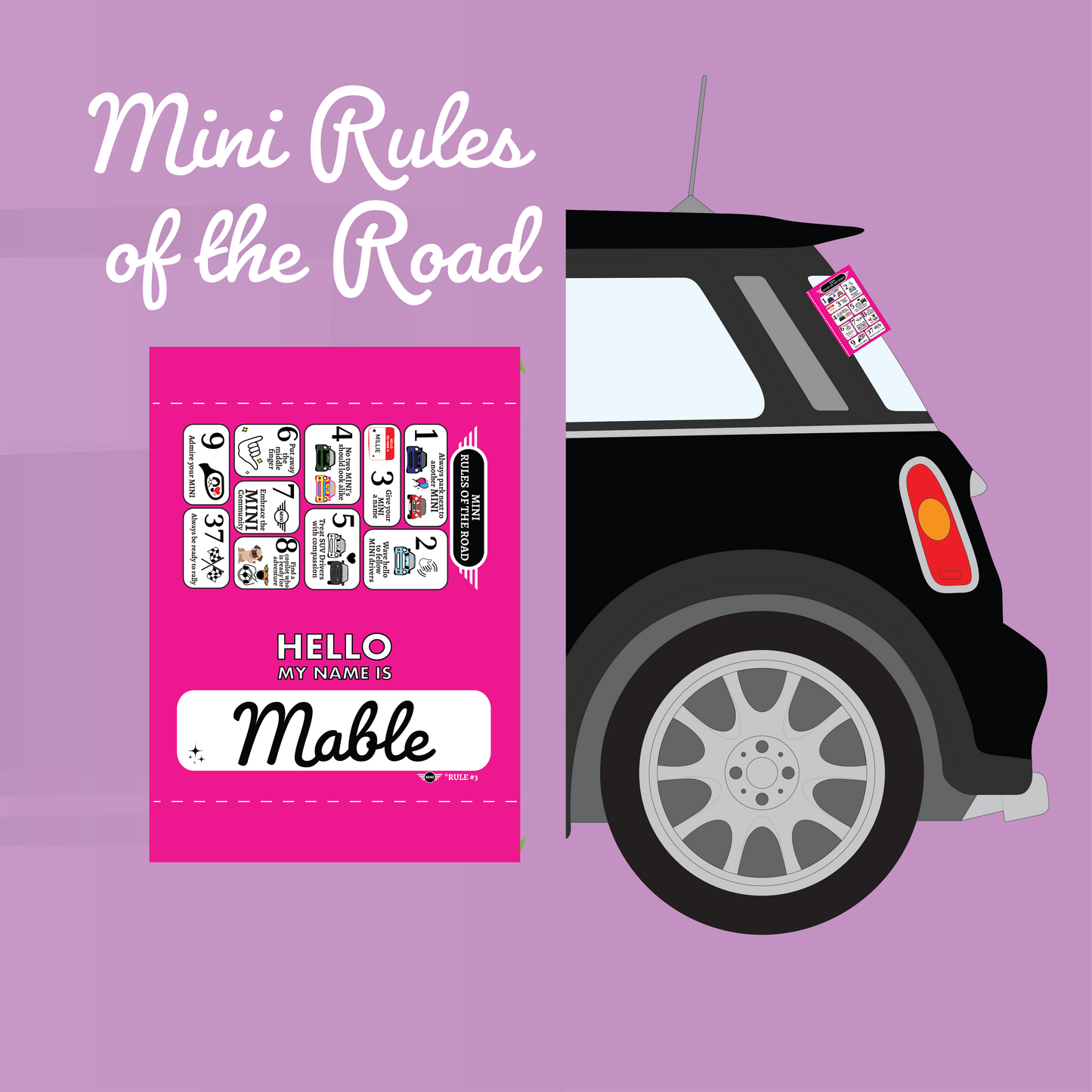 MINI Rules of the Road tags