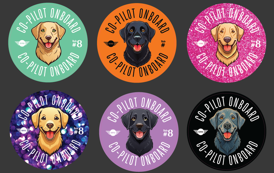 Co-Pilot Stickers - Labrador
