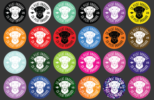 Co-Pilot Stickers - Labrador