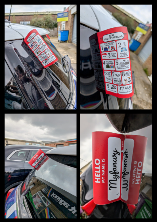 MINI Rules of the Road tags