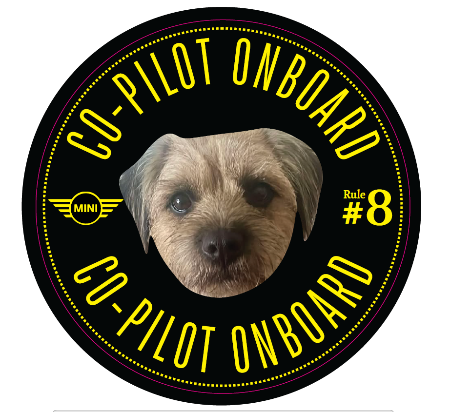 Co-Pilot Stickers YOUR PHOTO
