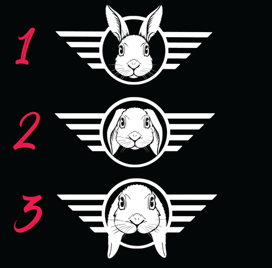 Cut Vinyl Bunny Rabbit Stickers