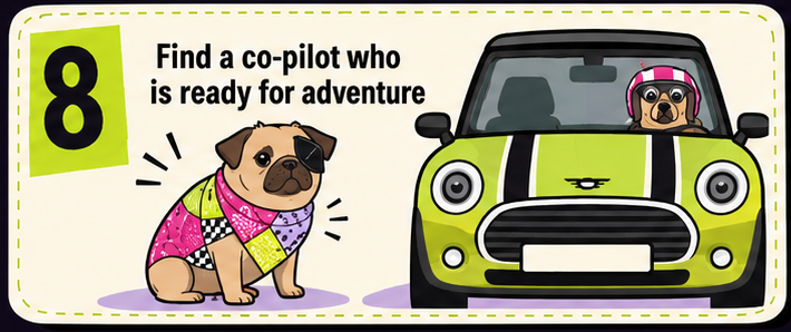 Rule 8: Find a co-pilot who is ready for adventure