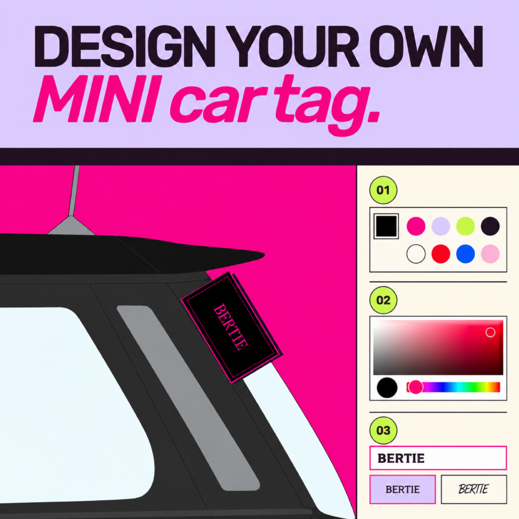 Design Your Own MINI Car Tag